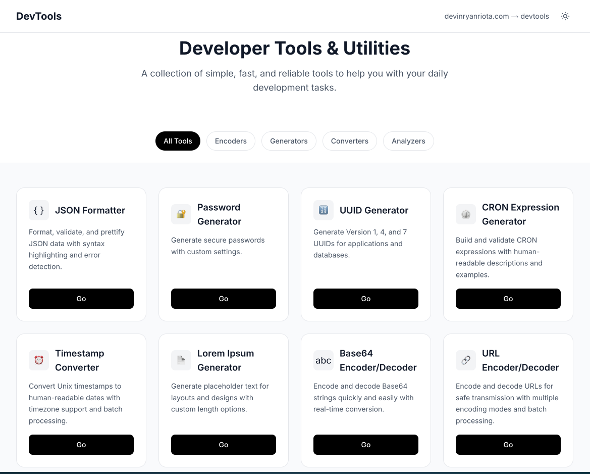 devtools website